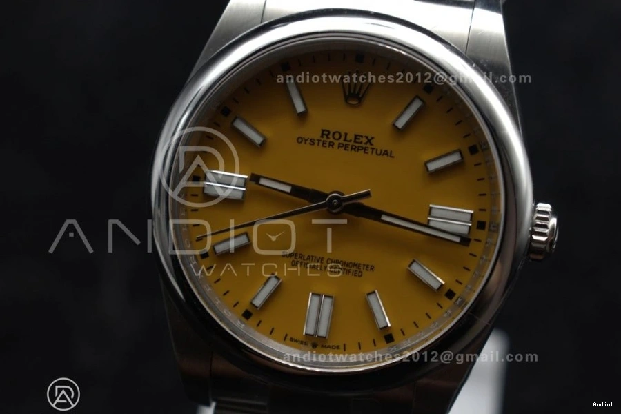 904L Best 41mm Clean Yellow VR3230 Perpetual Edition Oyster Steel 124300 Dial 1:1 1112